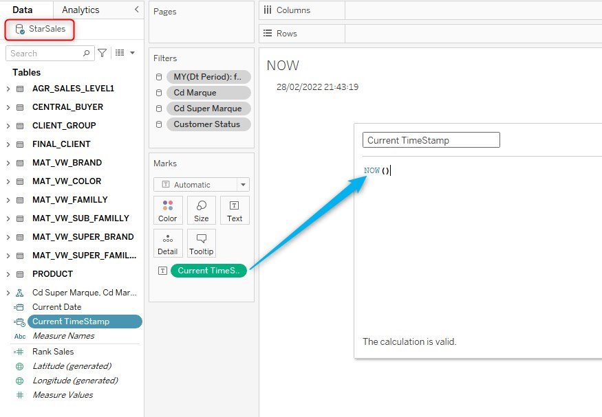 Tableau Performance : using a bigdatasource for a constant