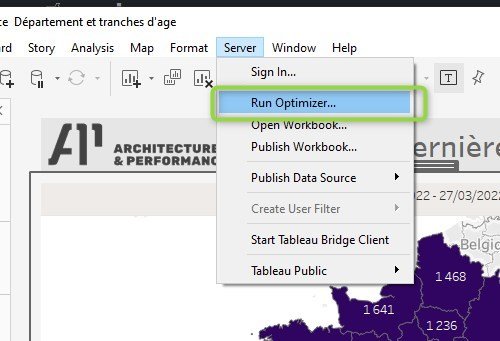 Tableau Optimize Workbook