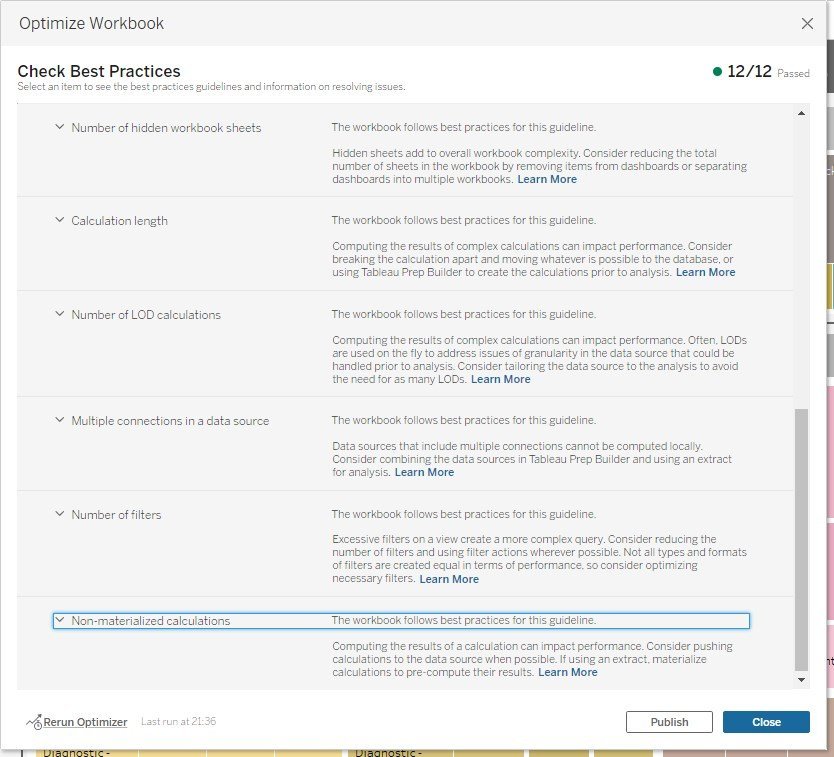 2022 Optimize Workbook 6 second part on 12 Checks