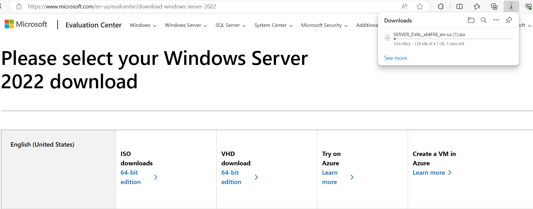 Download Windows Server 2022 file