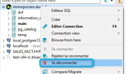DBeaver disconnect from DuckDB
