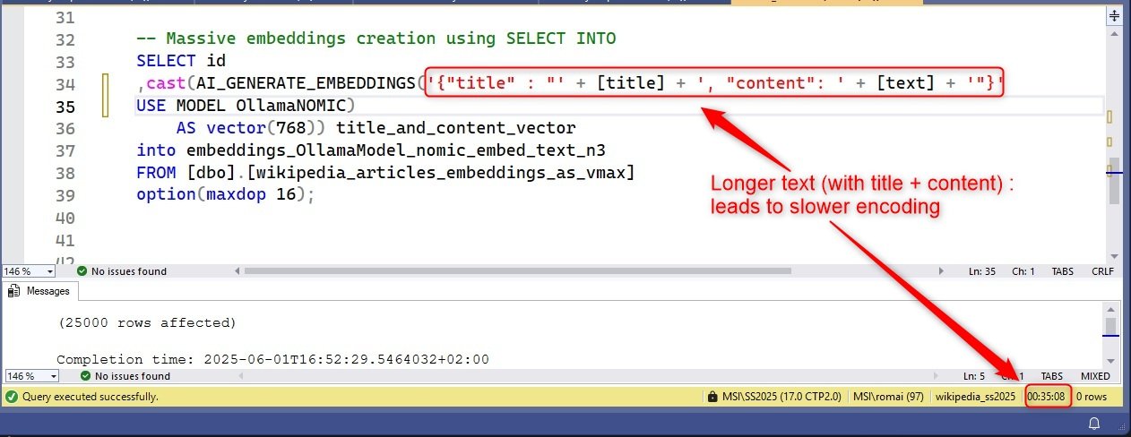 AI_GENERATE_EMBEDDING title and content