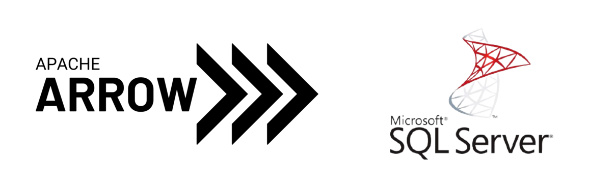 Apache Arrow and Microsoft SQL Server logos